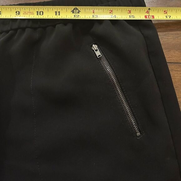 J. Crew Black Sydney Jogger Pants Zipper Pockets Size 8 Style B0587 - Picture 6 of 11